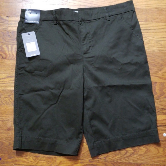 Pure Energy Shorts Olive Green Bermuda Shorts Poshmark